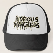 Hideous Mangleus Nieuwere Logo Trucker Hoed Trucker Pet (Voorkant)