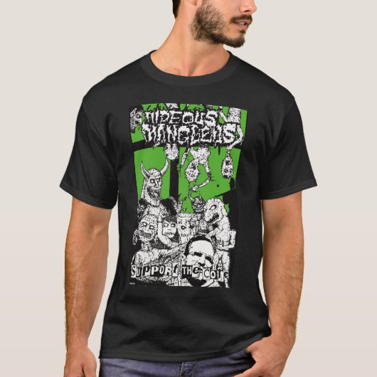 Hideous Mangleus "Support the Core" T-Shirt (Voorkant)