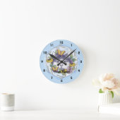 Hiding Cat Clock Ronde Klok (Huis)