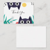 Hiding Cat Dank je Notitiekaartje (Voorkant / Achterkant)