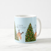 Hiding Dog Christmas Koffiemok (Voorkant rechts)