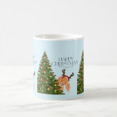 Hiding Dog Christmas Koffiemok (Center)