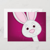 Hiding Easter Bunny Feestdagenkaart (Voorkant / Achterkant)