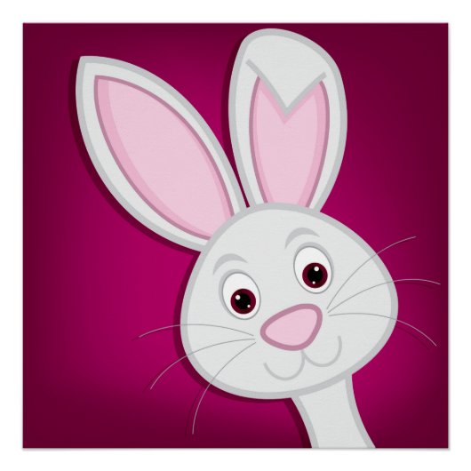 Hiding Easter Bunny Perfect Poster (Voorkant)