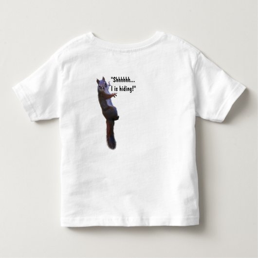 HIDING SQUIRREL Funny T-shirts & Topjes (Achterkant)
