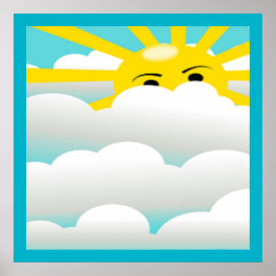 HIDING SUN POSTER