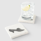 hiel stenen onderzetter (Zijkant)