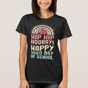 Hiep Hiep Hoeraa Gelukkige 100ste Schooldag Boheem T-shirt