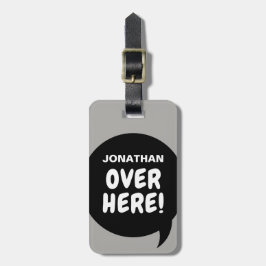 Hier! () bagagelabel