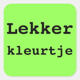 HIER BEN IK koffer sticker