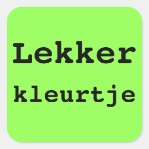 HIER BEN IK koffer sticker