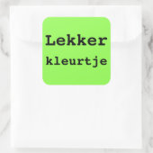 HIER BEN IK koffer sticker (Tas)