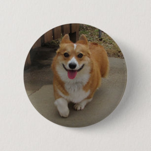 Hier ben ik. ronde button 5,7 cm