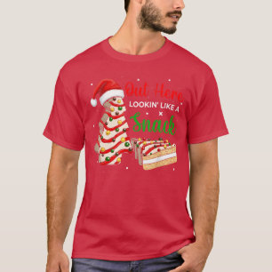 Hier Buiten Lijkend Op Een Snack Debbie Cakes Kers T-shirt