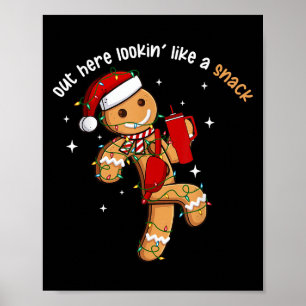Hier Buiten Lijkend Op Een Snack Grappig Kerst Lic Poster