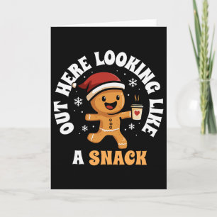 Hier Buiten Lijkend Op Een Snack Koffie Gemberkoek Kaart