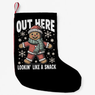 Hier Buiten Lijkend Op Een Snack Peperkoek Kerstmi Kleine Kerstsok