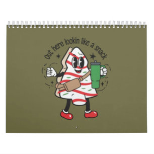 Hier buiten ziet het eruit als een snack kerstboom kalender