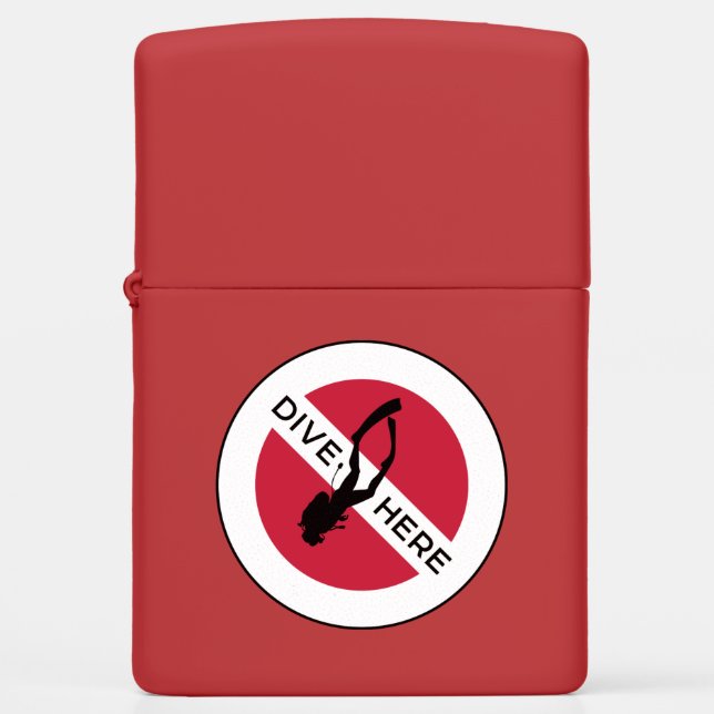 Hier duiken (Voorkant)