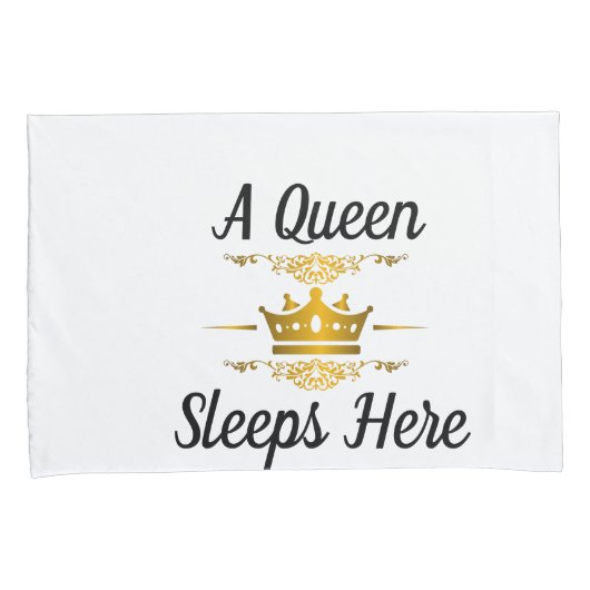 Hier een Koning/Koningin-slaaps (Pair) Kussensloop (Voorkant-Rechts)