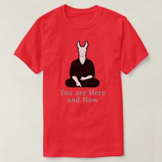 Hier en nu t-shirt (Design voorkant)