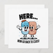 Hier ga je terug naar de klas school verpleegkundi kaart (Voorkant / Achterkant)