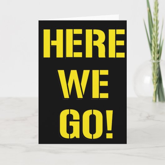 Hier gaan we kaart (Voorkant)