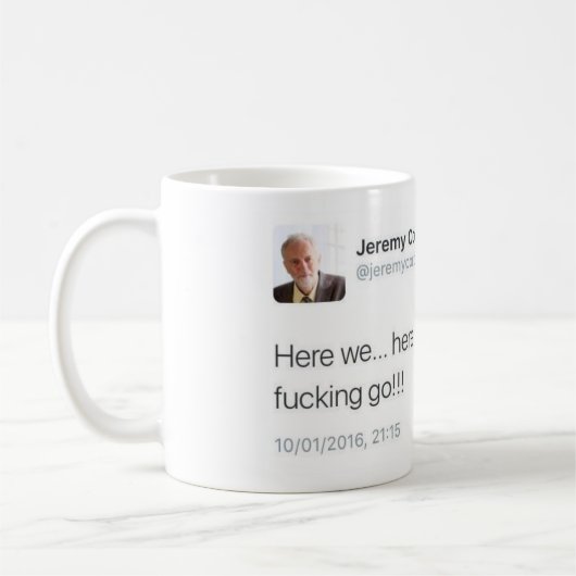 Hier gaan we koffiemok (Links)