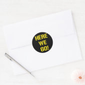 Hier gaan we ronde sticker (Envelop)