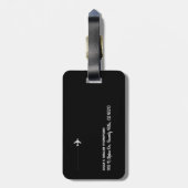 Hier gaan we weer... gouden reizen. bagagelabel (Achterkant verticaal)