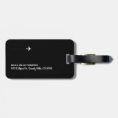 Hier gaan we weer... gouden reizen. bagagelabel (Achterkant horizontaal)