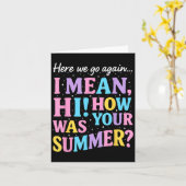 Hier gaan we weer, ik bedoel hoi hoe was je zomerp kaart (Gele Bloem)