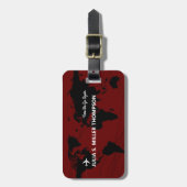 Hier gaan we weer... reisavonturen bagagelabel (Voorkant verticaal)