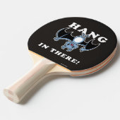 Hier hangen tafeltennisbatje (Voorkant Gekanteld)