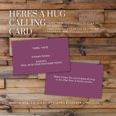 HIER HEB JE EEN KNUFFEL Viskaartje Contactkaartje