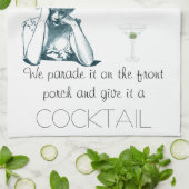 'Hier in het Zuiden' Keukendoek Theedoek (Gevouwen)