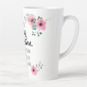 Hier is aan de sterke Waterverf van vrouwen Floral Latte Mok (Rechts)