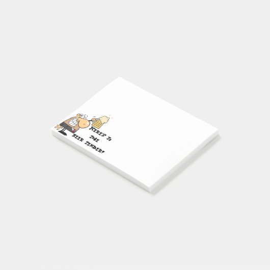 "Hier is de bierkant!" Post-it® Notes (Schuin)