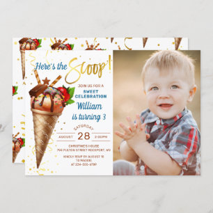 Hier is de foto van de Scoop Ice Cream Birthday Pa Kaart