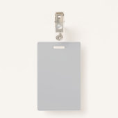 Hier is de glimlach achter dit Masker Elegant Grey Badge (Achterkant met clip)