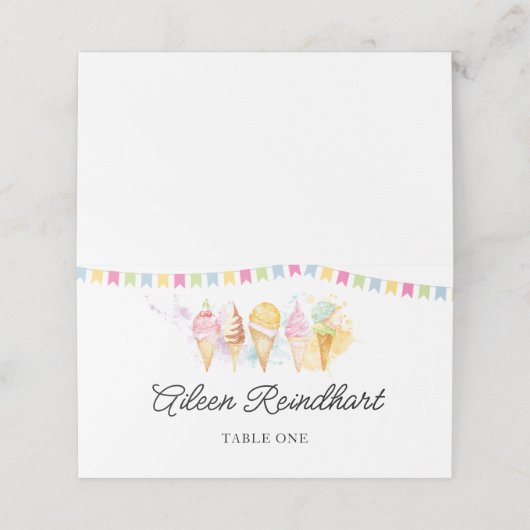 Hier is de Scoop Ice Cream (Buitenkant ongevouwen)