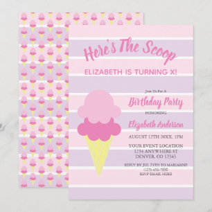 Hier is de Scoop Ice Cream Summer Birthday Kaart