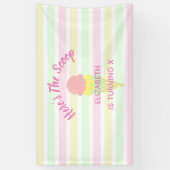 Hier is de Scoop Ice Cream Summer Birthday Spandoek (Verticaal)