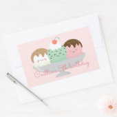 Hier is de scoop rechthoekige sticker (Envelop)