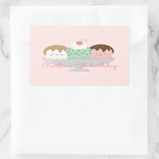 Hier is de scoop rechthoekige sticker