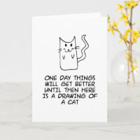 Hier is de tekening van een kat