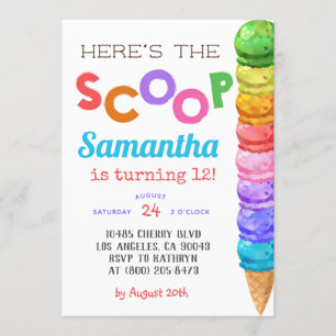 Hier is de uitnodiging van de Scoop Ice Cream op z