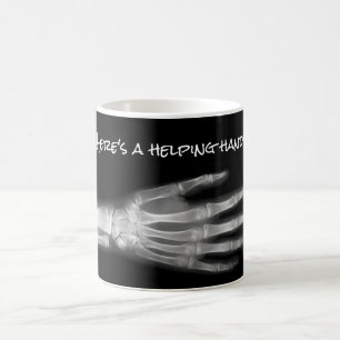 "Hier is een helpende hand!" handstraal Koffiemok