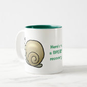 Hier is een SPEEDY-herstel! mok (Voorkant links)