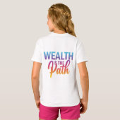 , hier is een T-shirt ontwerp met de tekst "Wealth (Achterkant volledig)